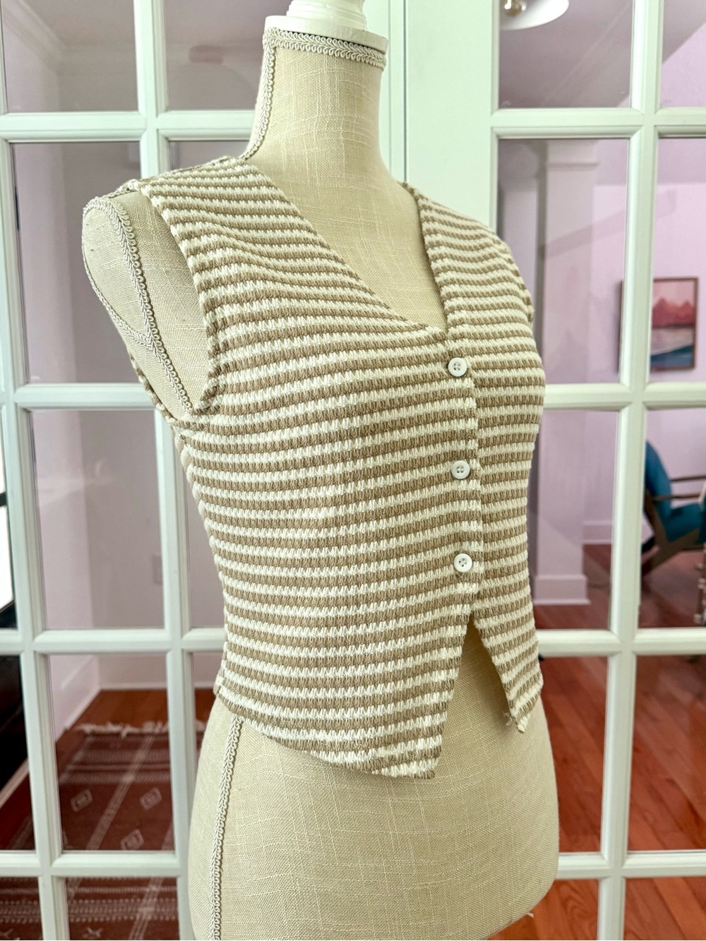 SHEIN Striped Knit Vest